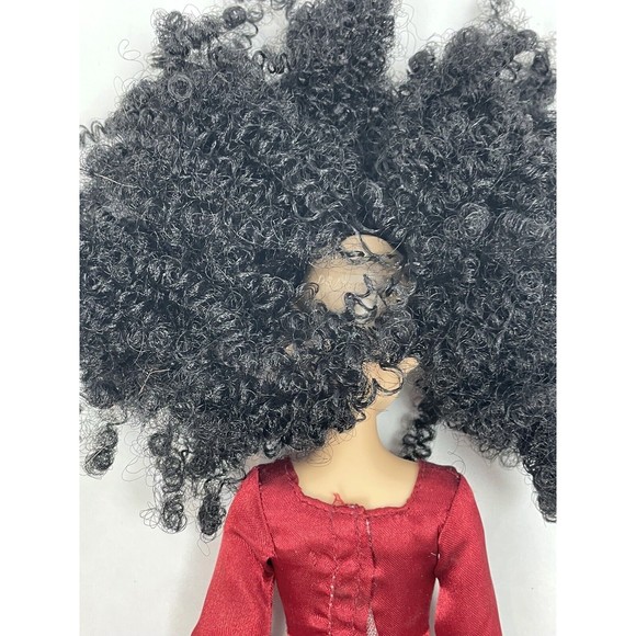 Disney Tangled Mother Gothel Doll Red Dress Jointed 12” Villian Posable FLAWS - Picture 7 of 9